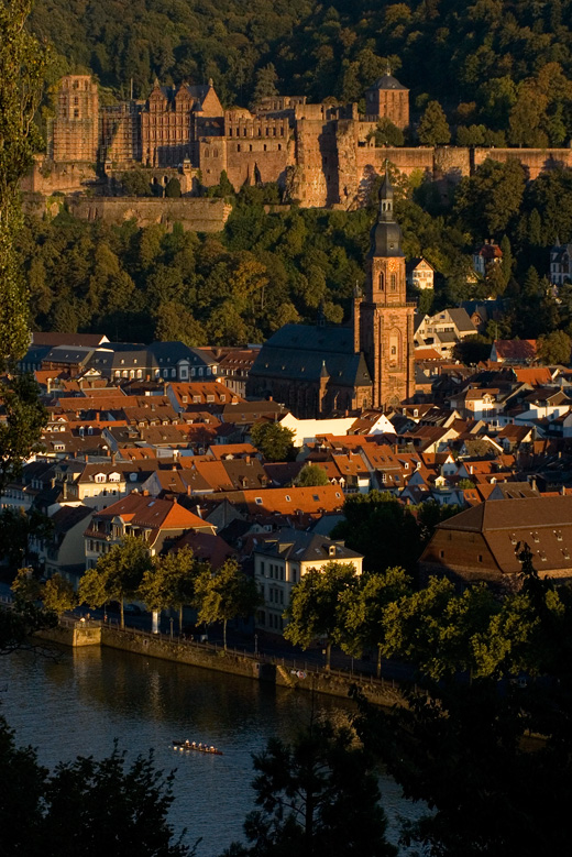 Fotospaziergang durch das abendliche Heidelberg, Pilosophenweg